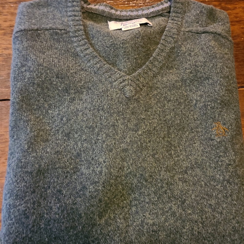 Original Penguin V-neck Lambswool Sweater